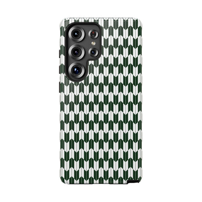 Green Harmony Geometric Phone Case – Durable, Slim, and MagSafe Compatible - JGUS