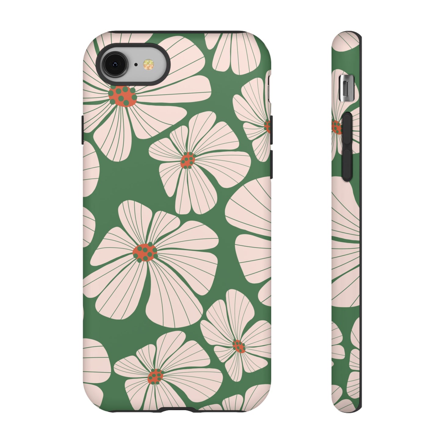 Retro Floral Abstract Phone Case – Vintage 70s & 80s Aesthetic for iPhone & Samsung - JGUS