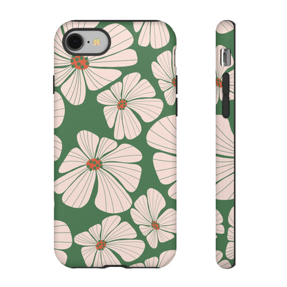 Retro Floral Abstract Phone Case – Vintage 70s & 80s Aesthetic for iPhone & Samsung - JGUS