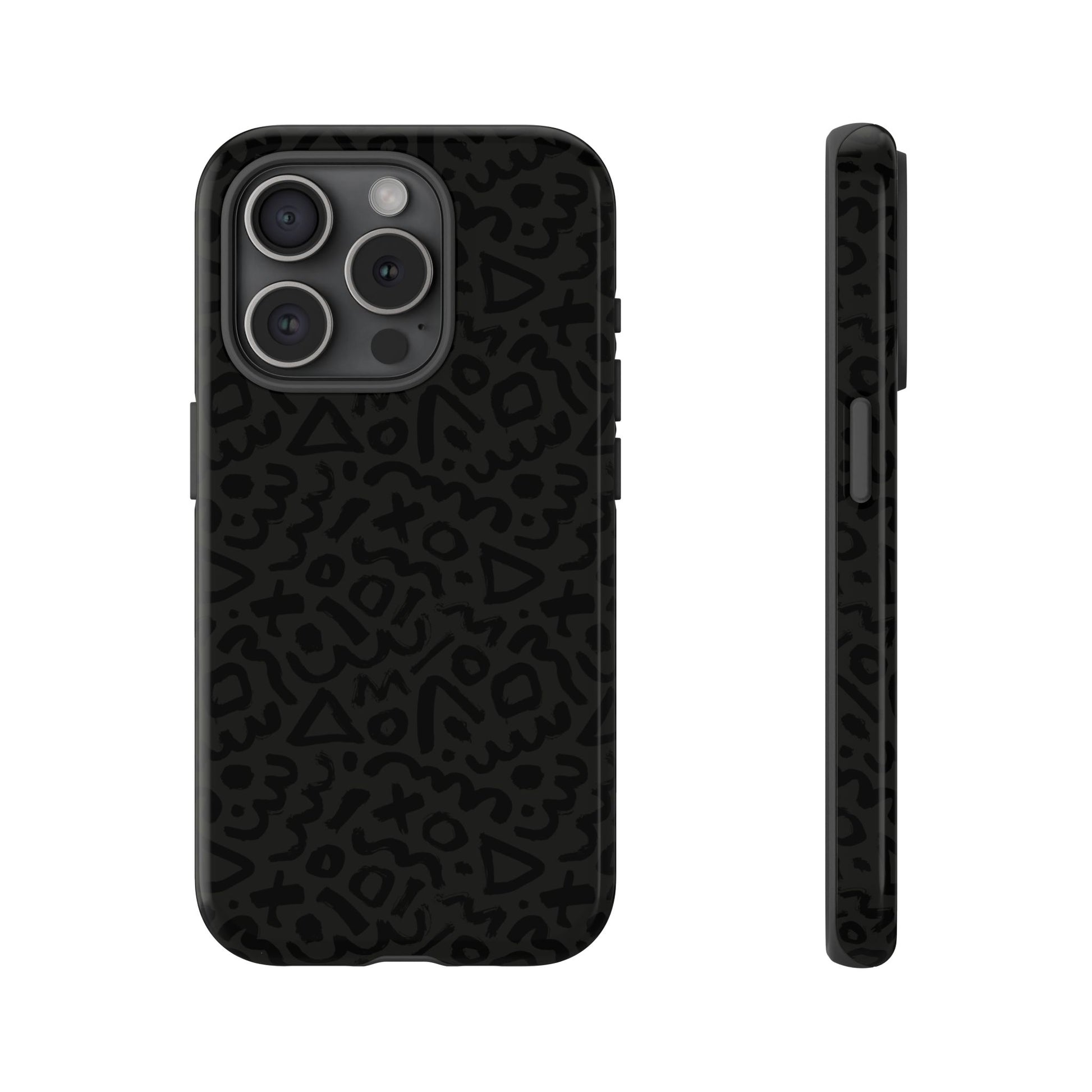 Retro Geometric Vibes Phone Case – 80s 90s Vintage Abstract Pattern for iPhone & Samsung - JGUS