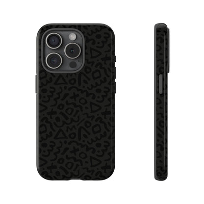 Retro Geometric Vibes Phone Case – 80s 90s Vintage Abstract Pattern for iPhone & Samsung - JGUS
