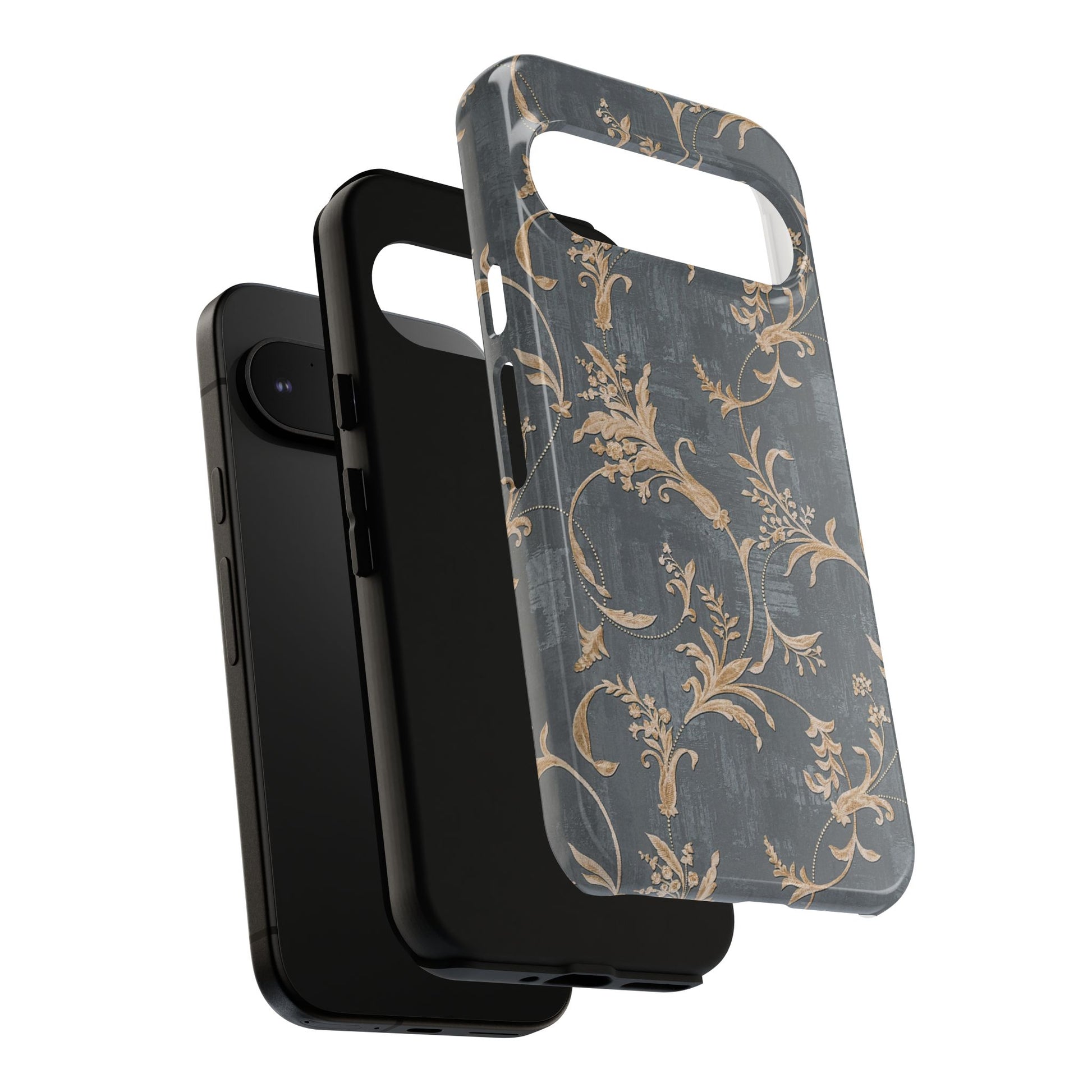 Old-Fashioned Flower Phone Case – Aesthetic Protective Cover for iPhone & Samsung - JGUS