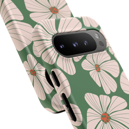 Retro Floral Abstract Phone Case – Vintage 70s & 80s Aesthetic for iPhone & Samsung - JGUS