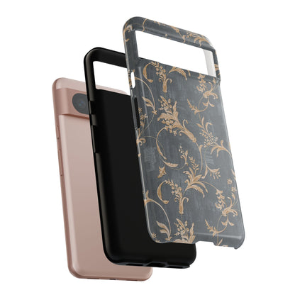 Old-Fashioned Flower Phone Case – Aesthetic Protective Cover for iPhone & Samsung - JGUS