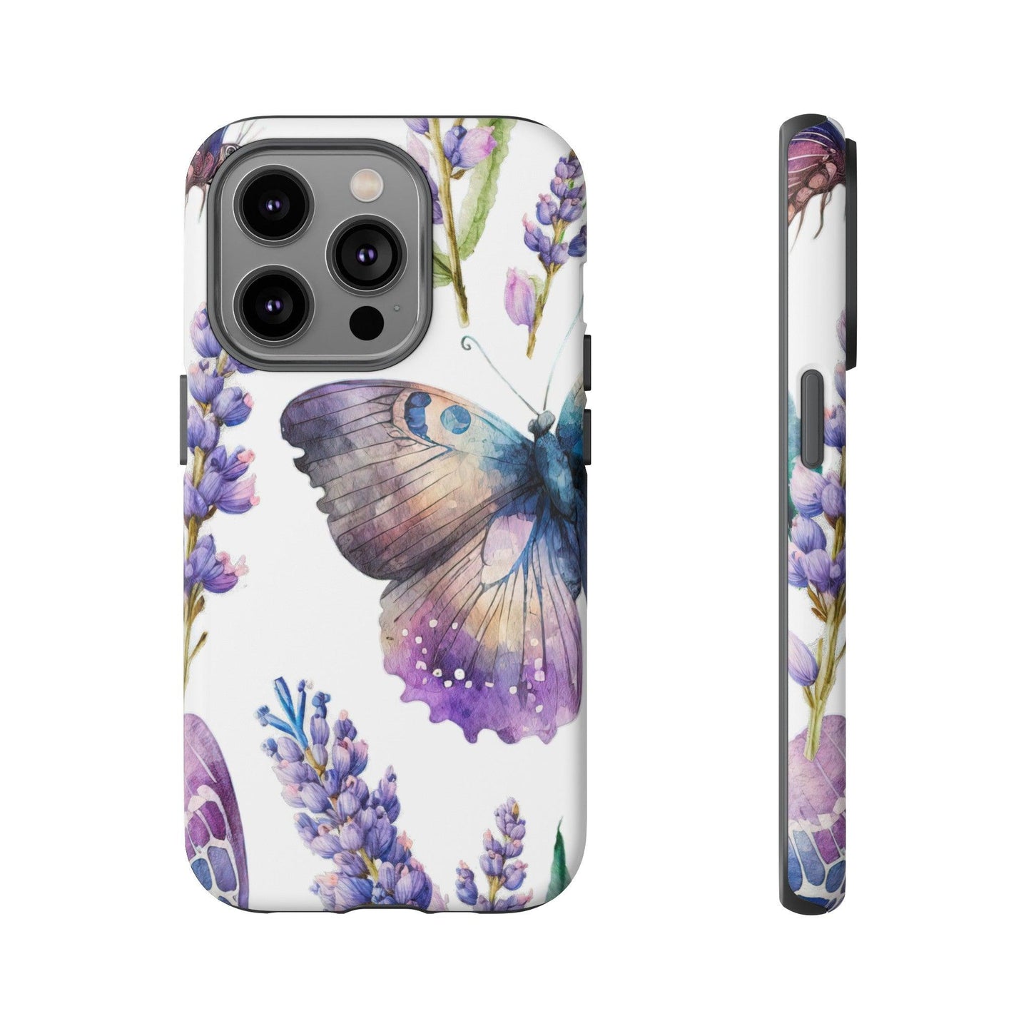 Lavender Butterfly Protective Phone Case