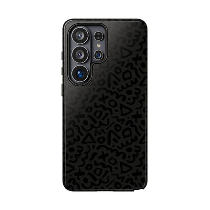 Retro Geometric Vibes Phone Case – 80s 90s Vintage Abstract Pattern for iPhone & Samsung - JGUS