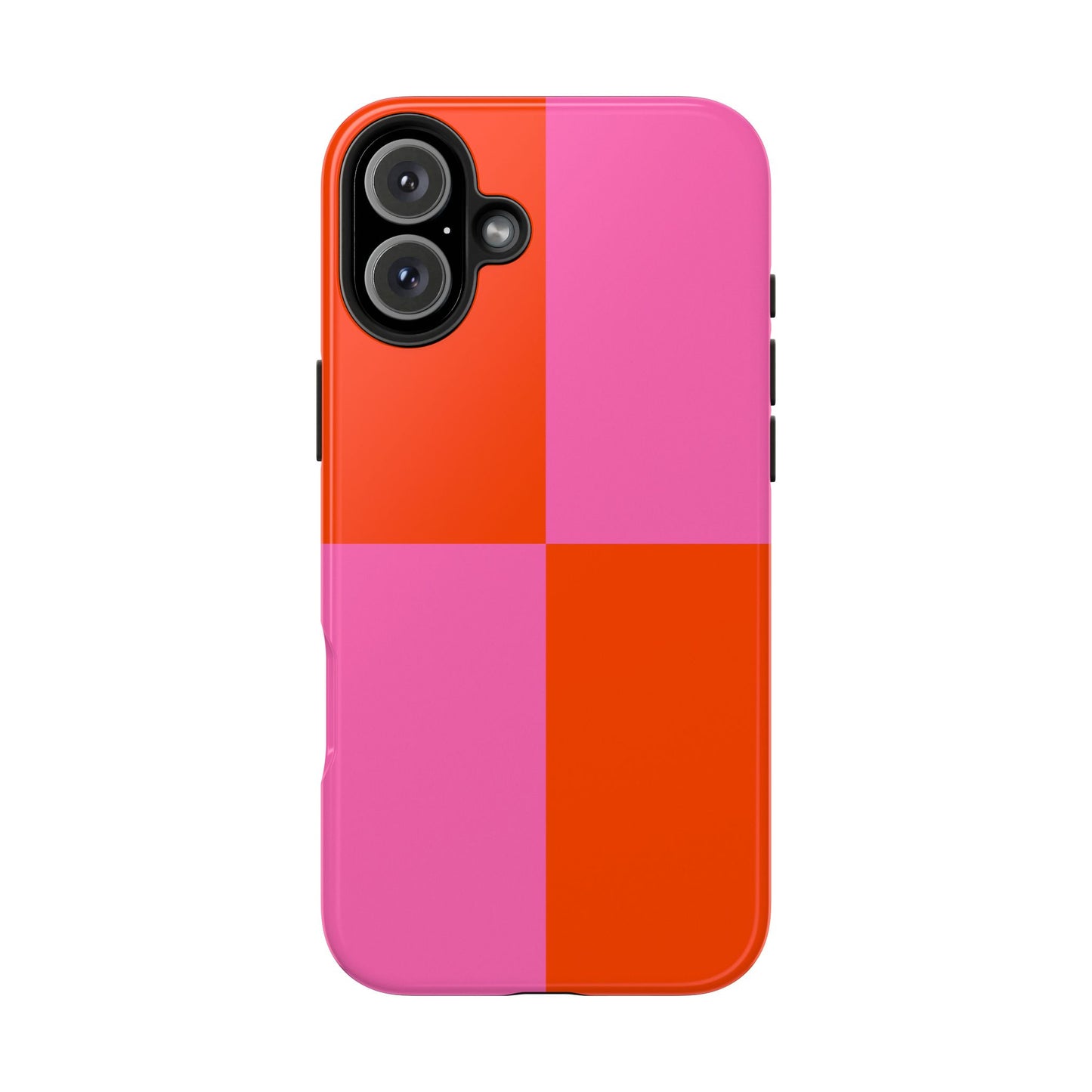 Plaid Sunset Orange & Pink Phone Case