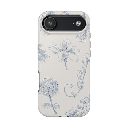 Jasmine Sketch Phone Case – Artistic Design, Slim, Durable & MagSafe Compatible