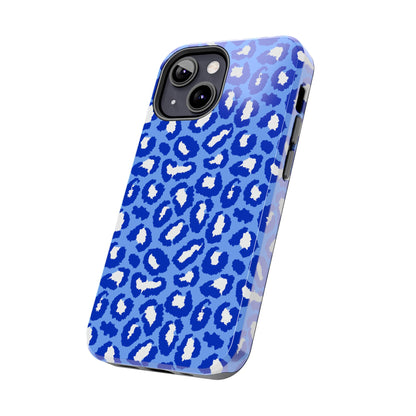 Leopard Vibes - Blue Edition Phone Case for iPhone & Samsung - Stylish & Durable Animal Print Case