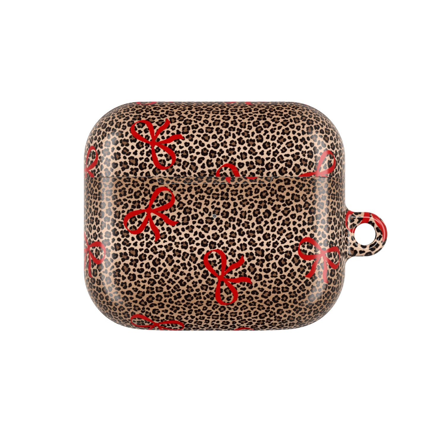 Bold Bow Leopard Shockproof & Scratch-Resistant AirPods Case – Wireless Charging Compatible