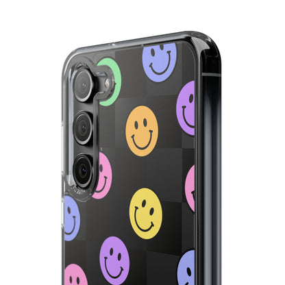 Happy Vibes Clear Phone Case