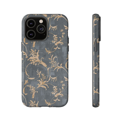 Old-Fashioned Flower Phone Case – Aesthetic Protective Cover for iPhone & Samsung - JGUS