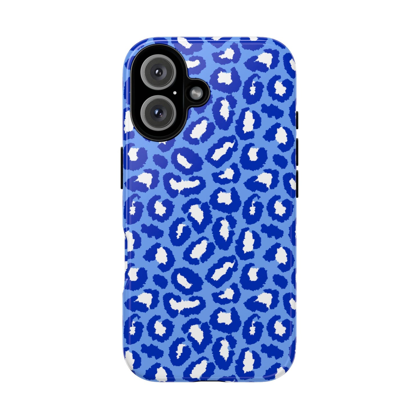 Leopard Vibes - Blue Edition Phone Case for iPhone & Samsung - Stylish & Durable Animal Print Case - JGUS