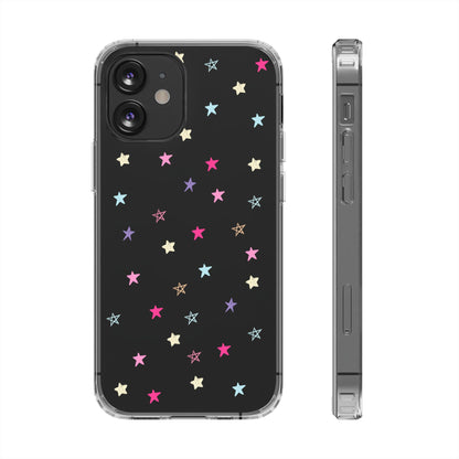 Star Pattern Clear Phone Case