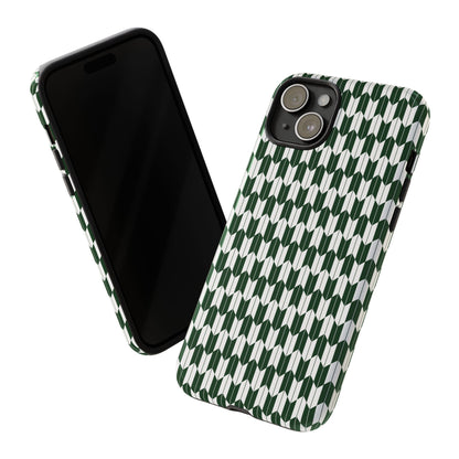 Green Harmony Geometric Phone Case – Durable, Slim, and MagSafe Compatible - JGUS