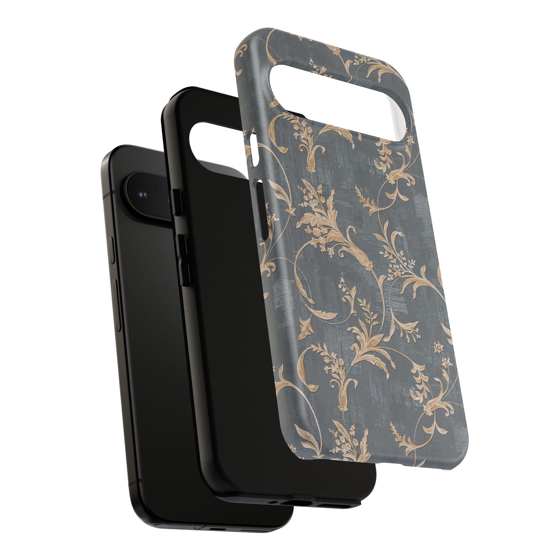 Old-Fashioned Flower Phone Case – Aesthetic Protective Cover for iPhone & Samsung - JGUS