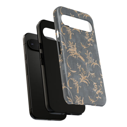Old-Fashioned Flower Phone Case – Aesthetic Protective Cover for iPhone & Samsung - JGUS