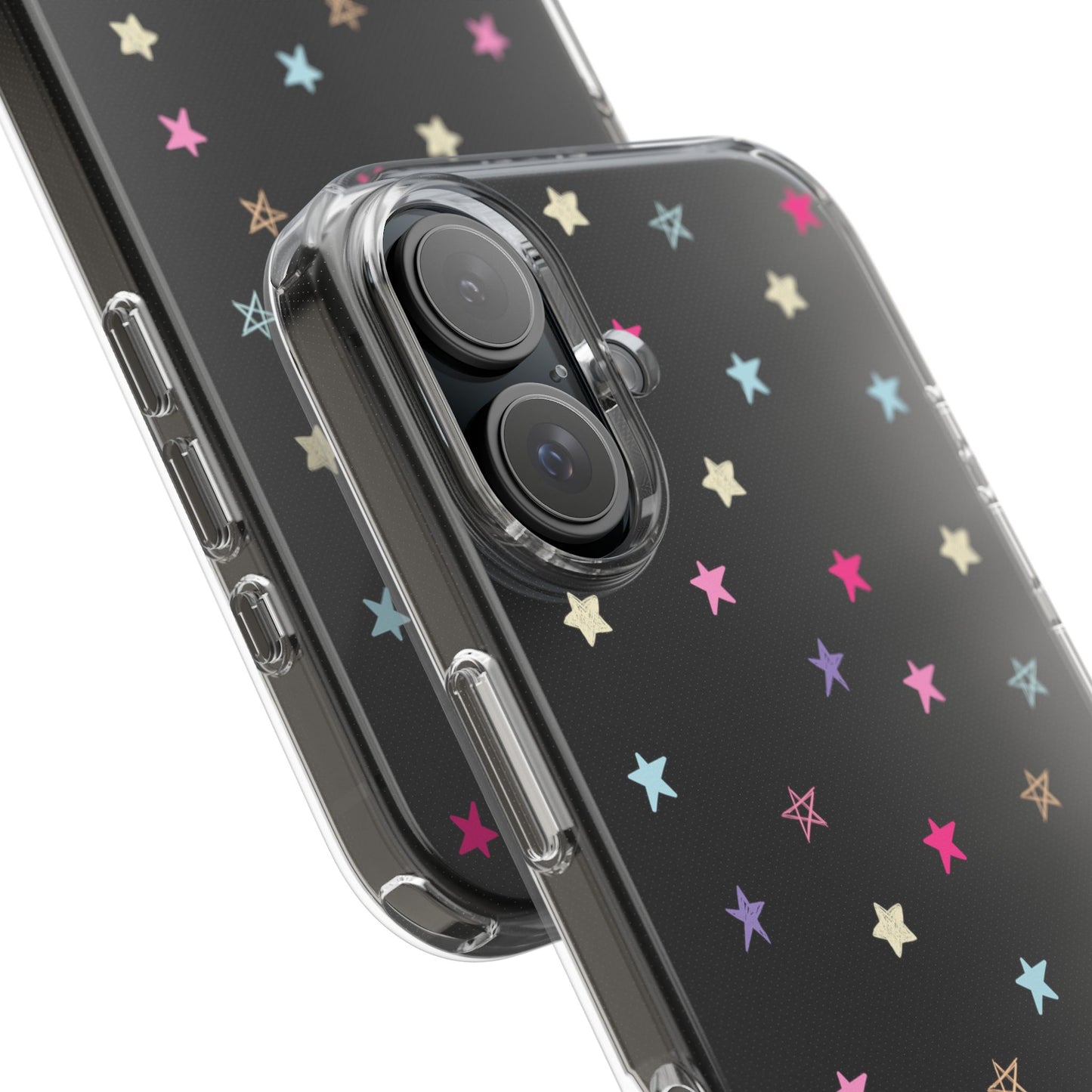 Star Pattern Clear Phone Case – Stylish & Durable Protection for Your Phone