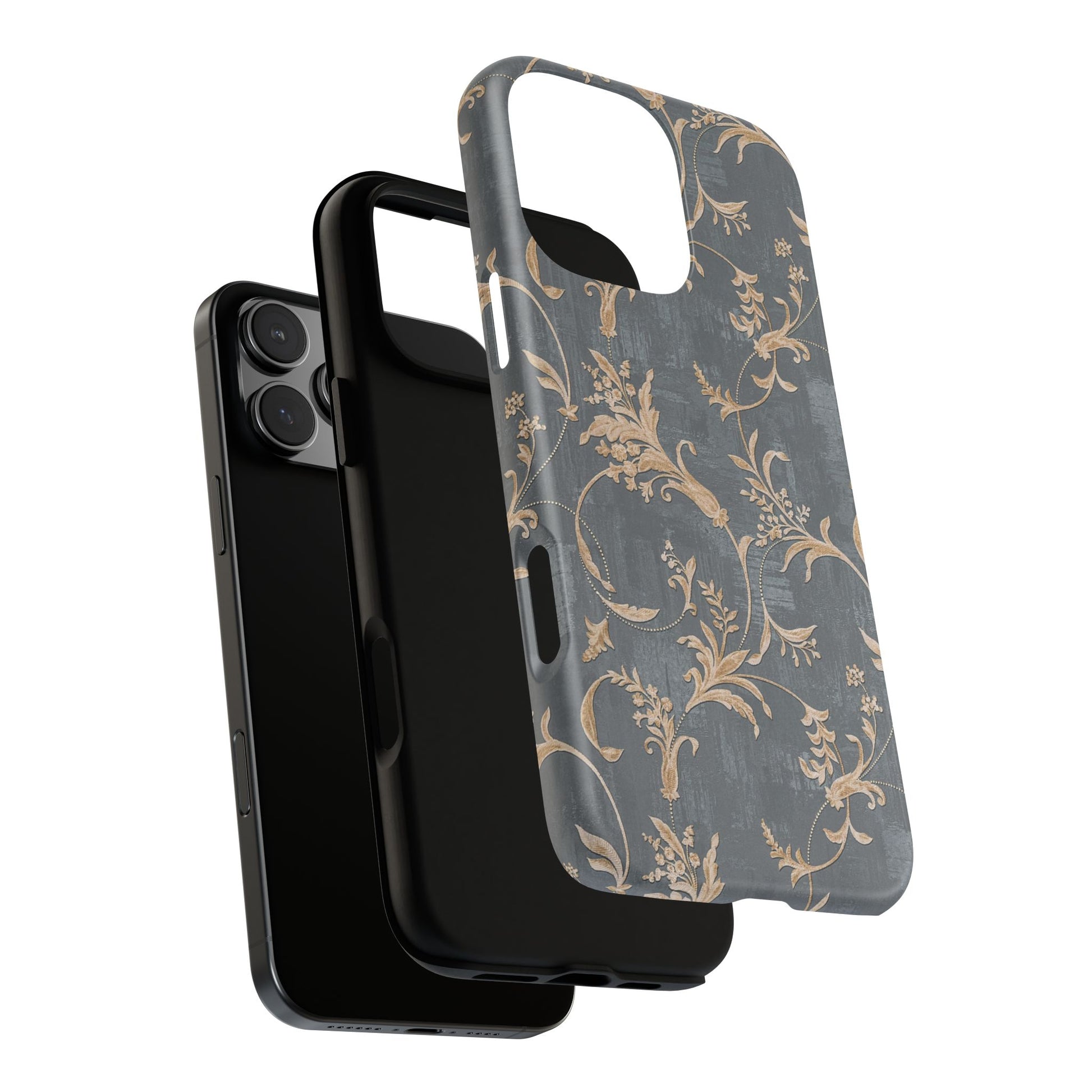 Old-Fashioned Flower Phone Case – Aesthetic Protective Cover for iPhone & Samsung - JGUS