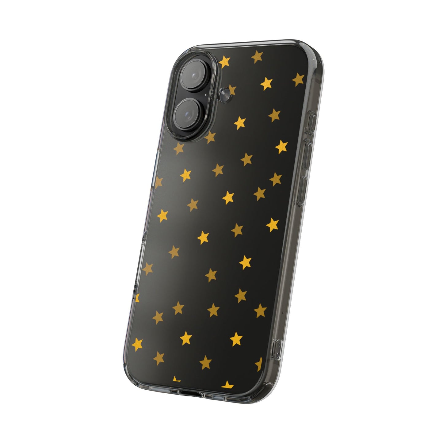 Yellow Stars Clear Phone Case