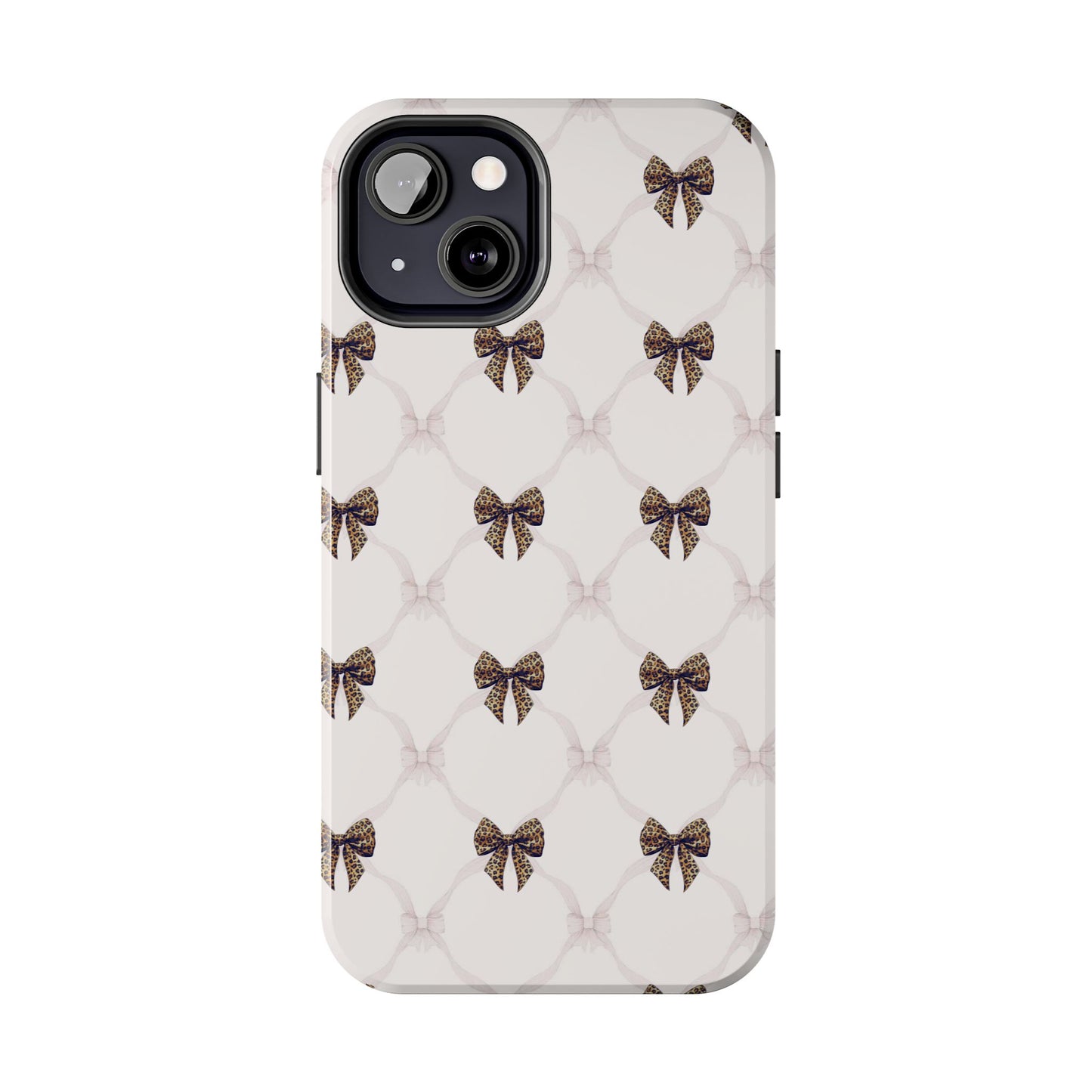 Chic Bow Pattern Phone Case | Elegant Clear Protective Case | Stylish iPhone & Samsung Cover