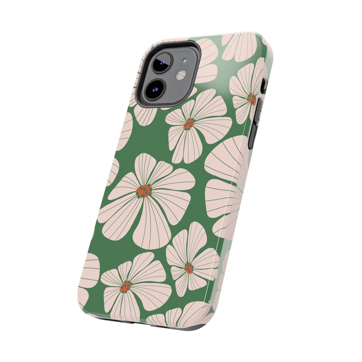 Retro Floral Abstract Phone Case – Vintage 70s & 80s Aesthetic for iPhone & Samsung