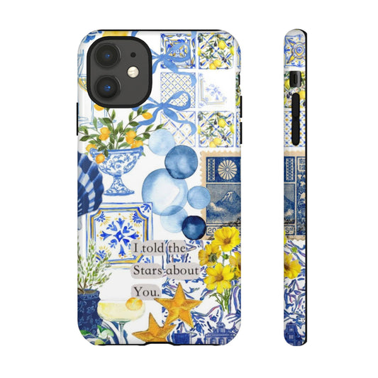 Lemon summertime collage Phone Case