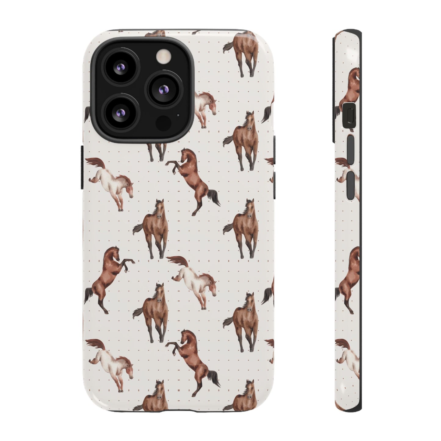 Wild Mustang Horse Pattern Phone Case – Stylish, Protective & Eco-Friendly - JGUS