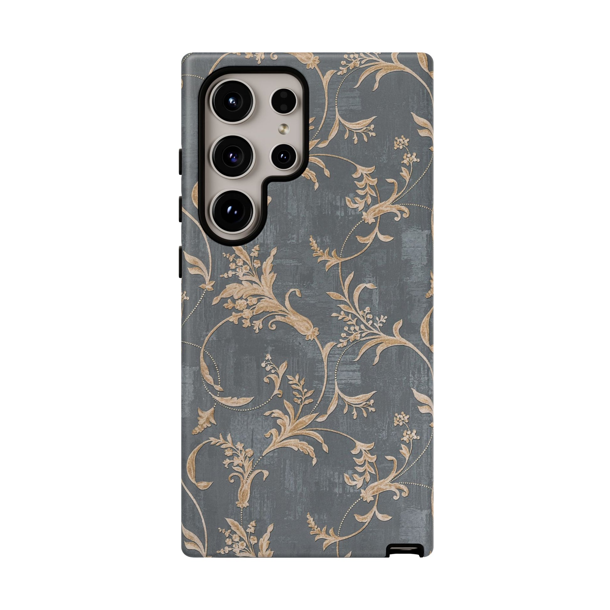 Old-Fashioned Flower Phone Case – Aesthetic Protective Cover for iPhone & Samsung - JGUS