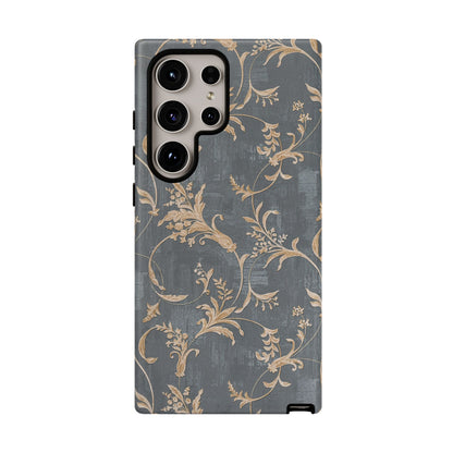 Old-Fashioned Flower Phone Case – Aesthetic Protective Cover for iPhone & Samsung - JGUS