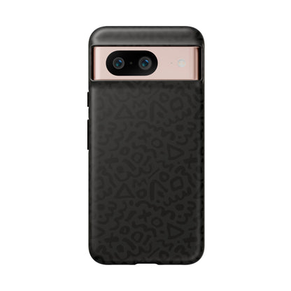 Retro Geometric Vibes Phone Case – 80s 90s Vintage Abstract Pattern for iPhone & Samsung - JGUS