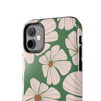 Retro Floral Abstract Phone Case – Vintage 70s & 80s Aesthetic for iPhone & Samsung