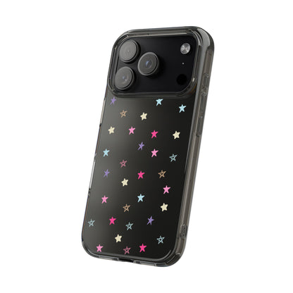 Star Pattern Clear Phone Case