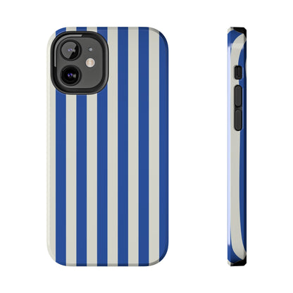 Blue White Striped Phone Case