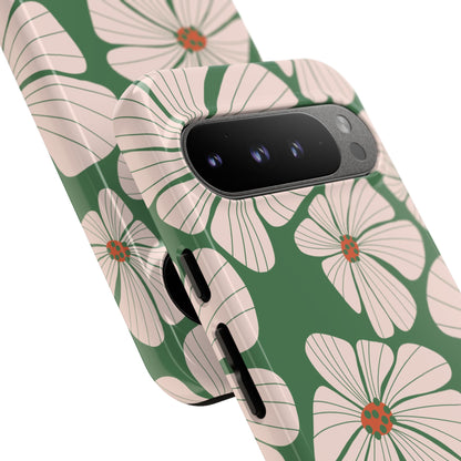 Retro Floral Abstract Phone Case – Vintage 70s & 80s Aesthetic for iPhone & Samsung - JGUS