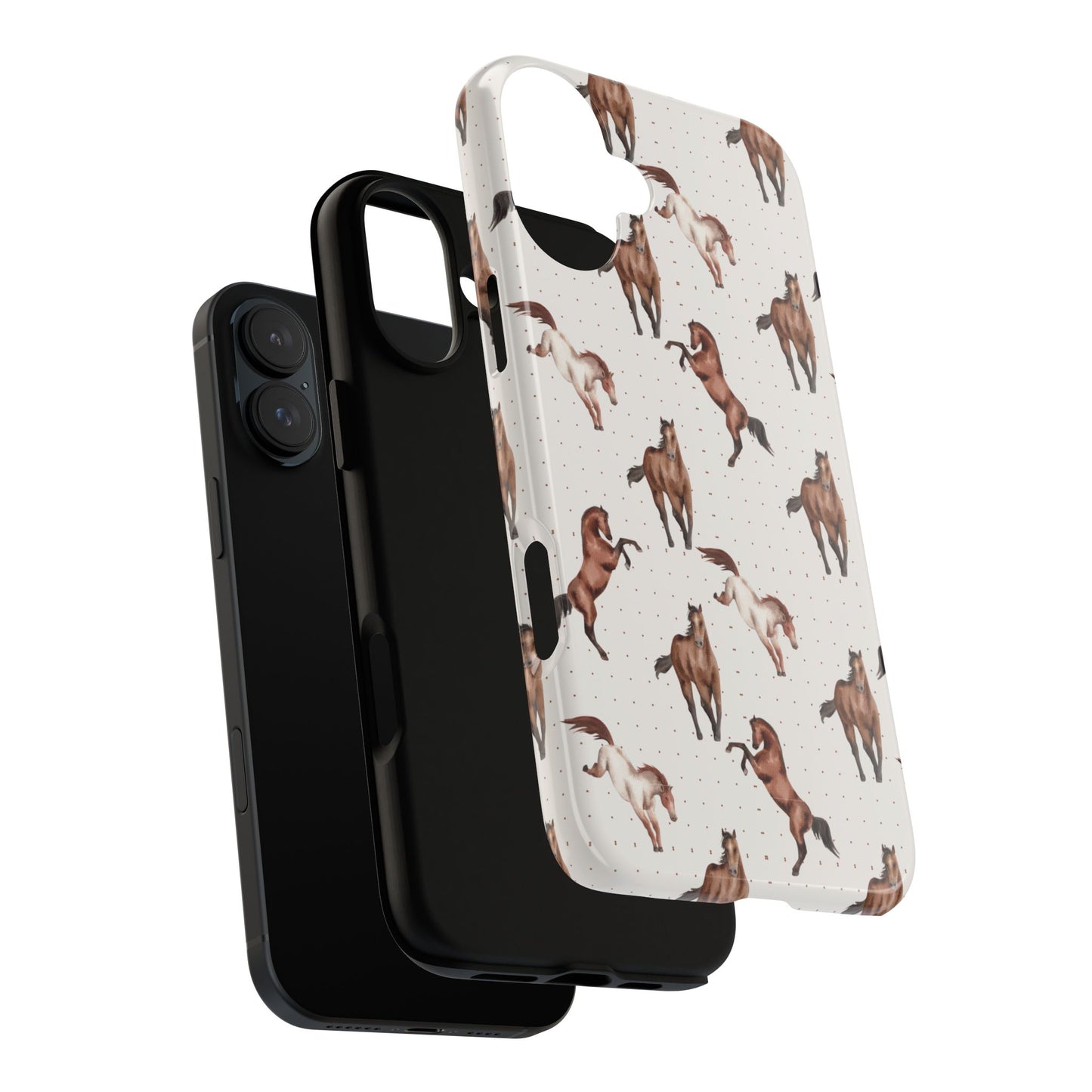 Wild Mustang Horse Pattern Phone Case – Stylish, Protective & Eco-Friendly - JGUS