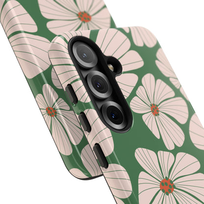Retro Floral Abstract Phone Case – Vintage 70s & 80s Aesthetic for iPhone & Samsung - JGUS
