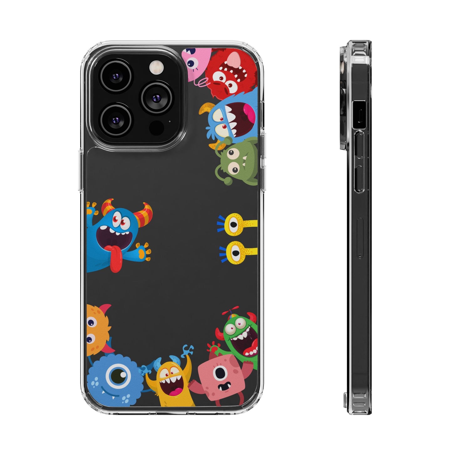 Monster Party Clear Phone Case