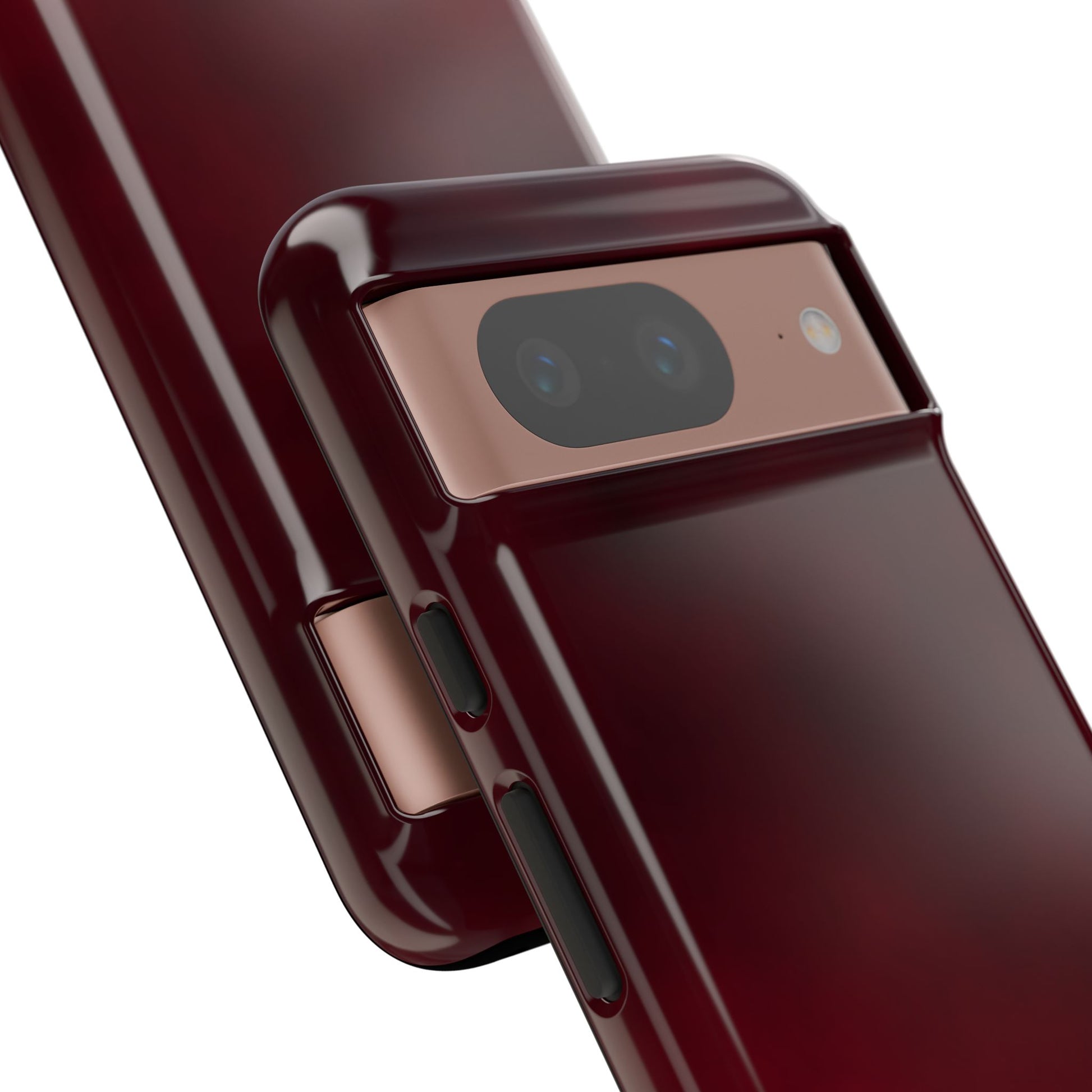 Vintage Burgundy Cherry Phone Case – Elegant Floral Design for iPhone 17 & Samsung Galaxy | Tough Protective Cover - JGUS