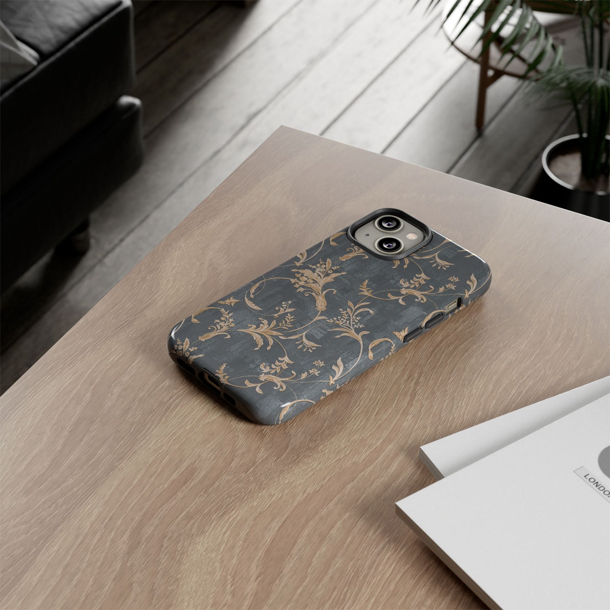 Old-Fashioned Flower Phone Case – Aesthetic Protective Cover for iPhone & Samsung - JGUS
