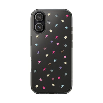 Star Pattern Clear Phone Case