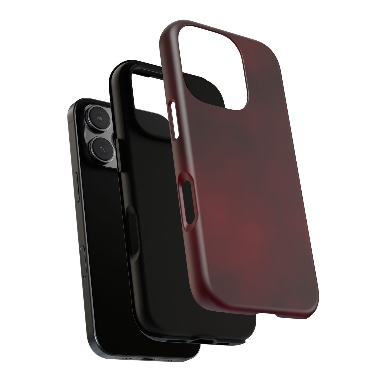 Vintage Burgundy Cherry Phone Case – Elegant Floral Design for iPhone 17 & Samsung Galaxy | Tough Protective Cover - JGUS