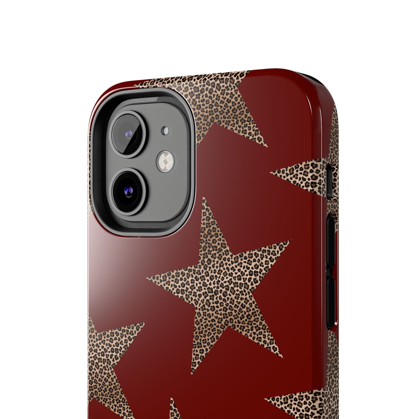 Leopard Star Luxe - Burgundy Edition | Aesthetic Coquette Phone Case for iPhone & Galaxy