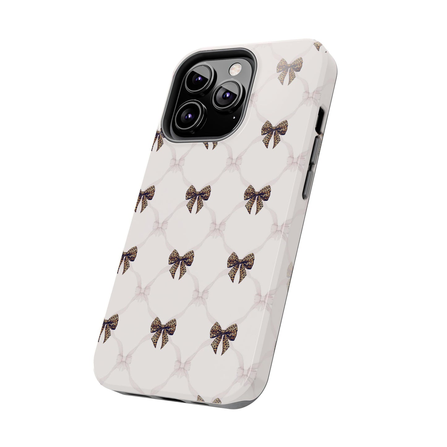 Chic Bow Pattern Phone Case | Elegant Clear Protective Case | Stylish iPhone & Samsung Cover