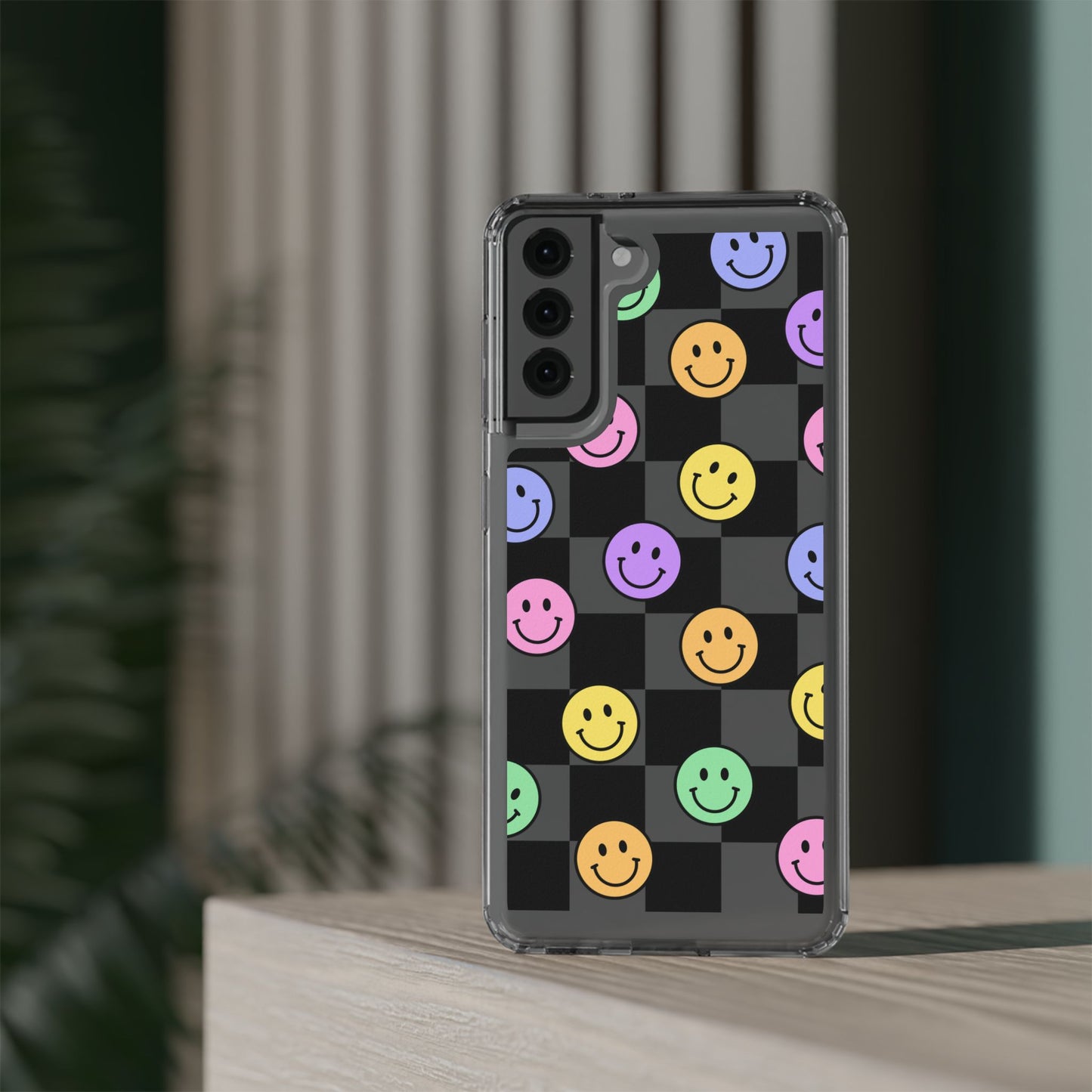 Happy Vibes Clear Phone Case