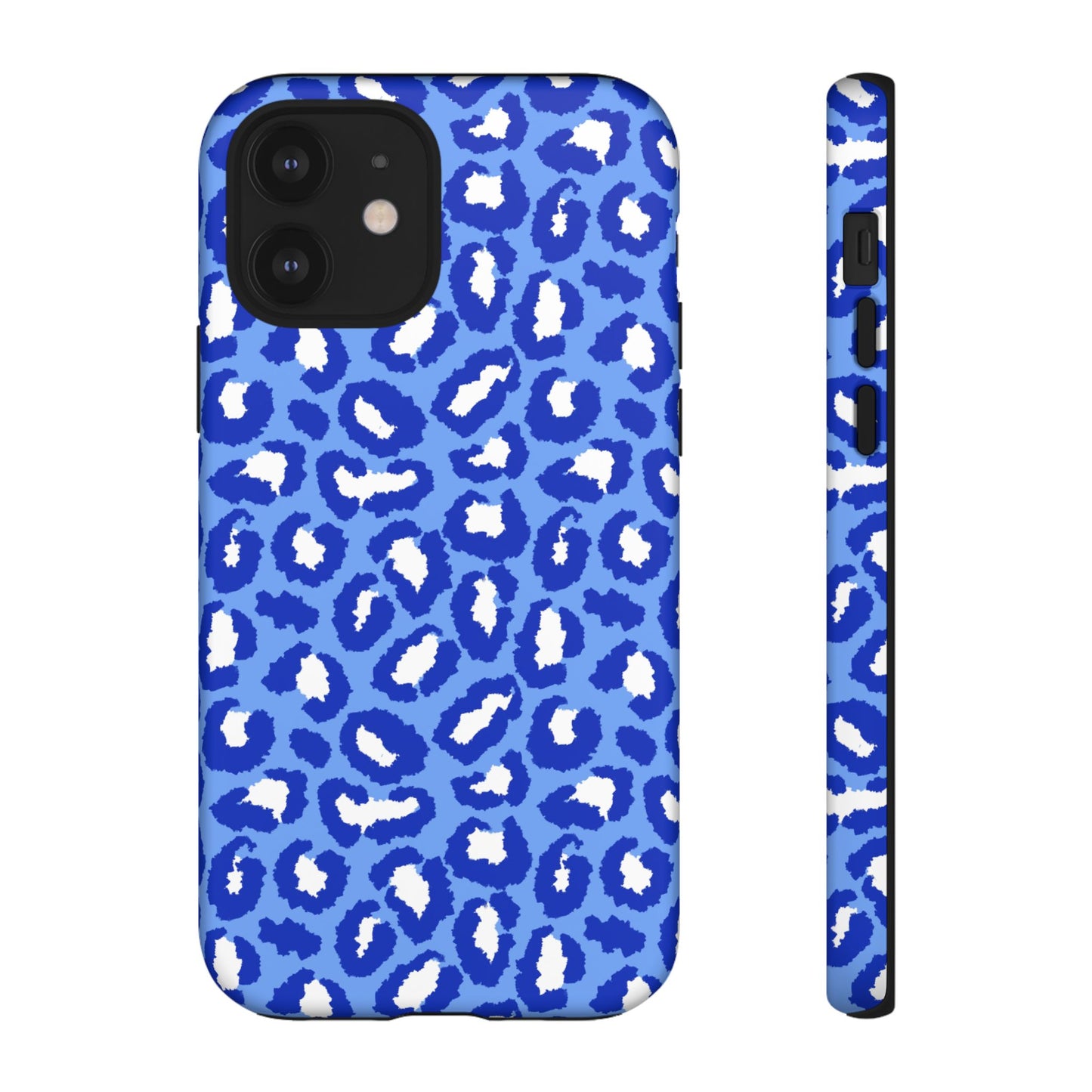 Leopard Vibes - Blue Edition Phone Case for iPhone & Samsung - Stylish & Durable Animal Print Case - JGUS