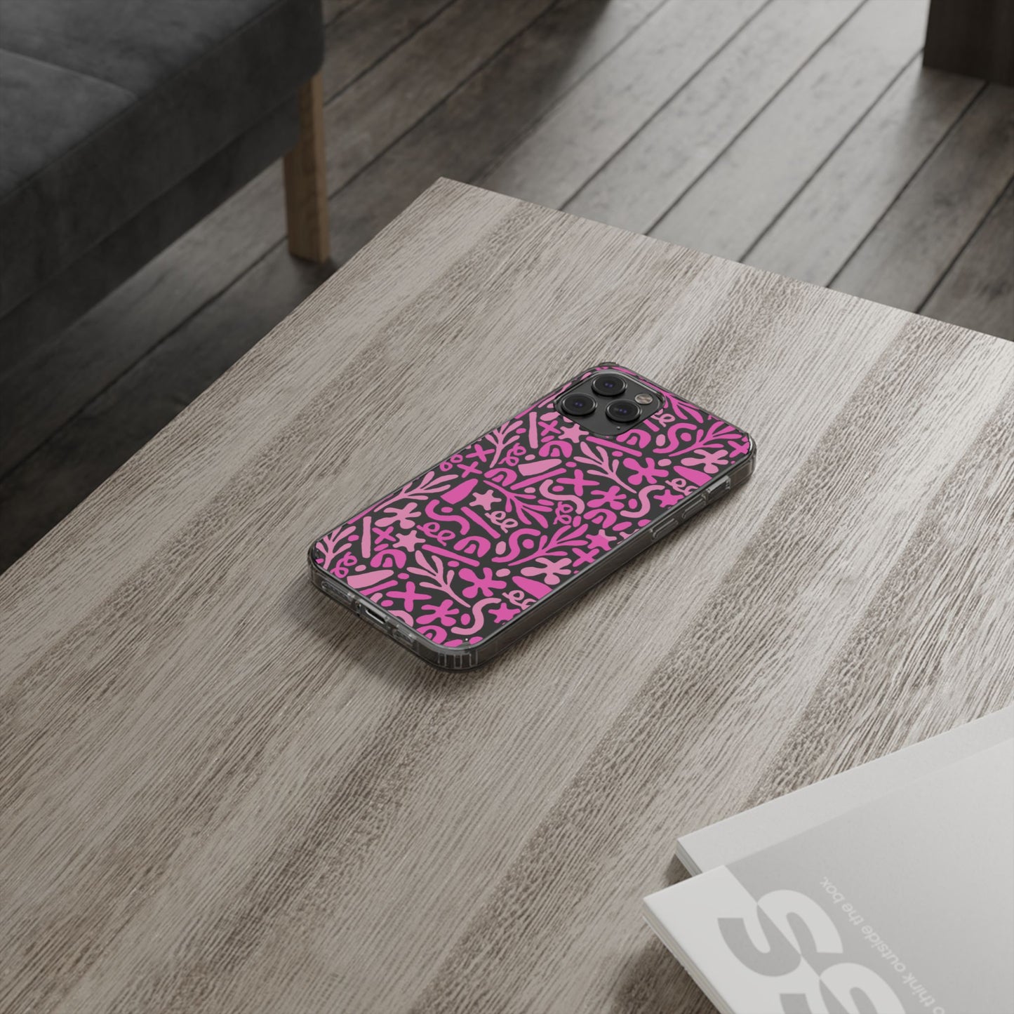 Abstract Vibes Clear Phone Case