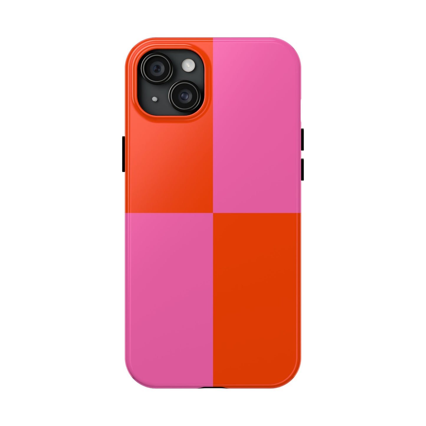 Plaid Sunset Orange & Pink Phone Case