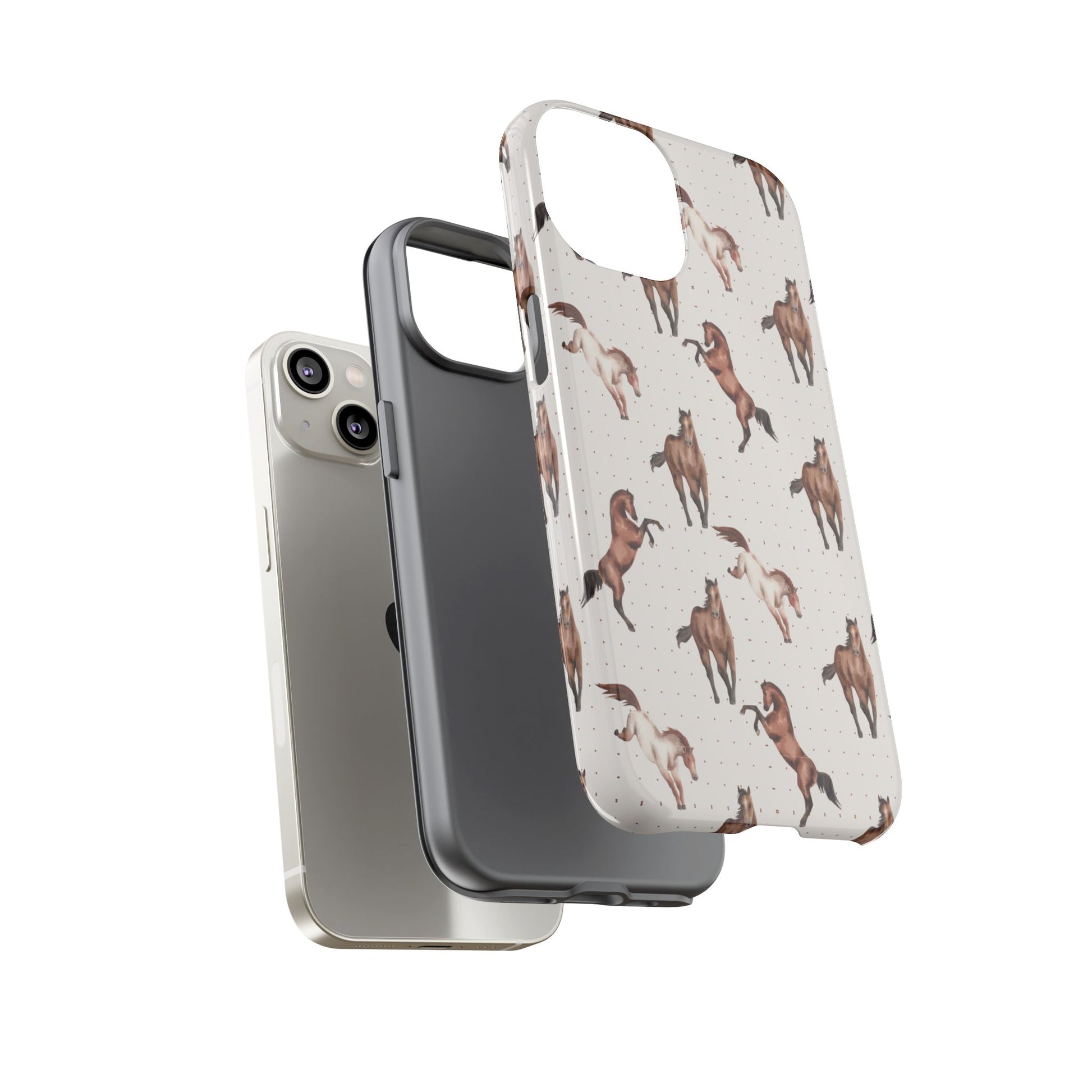 Wild Mustang Horse Pattern Phone Case – Stylish, Protective & Eco-Friendly - JGUS