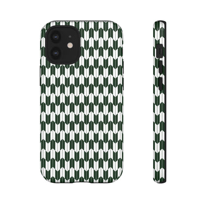 Green Harmony Geometric Phone Case – Durable, Slim, and MagSafe Compatible - JGUS